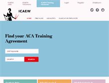 Tablet Screenshot of icaewtrainingvacancies.com
